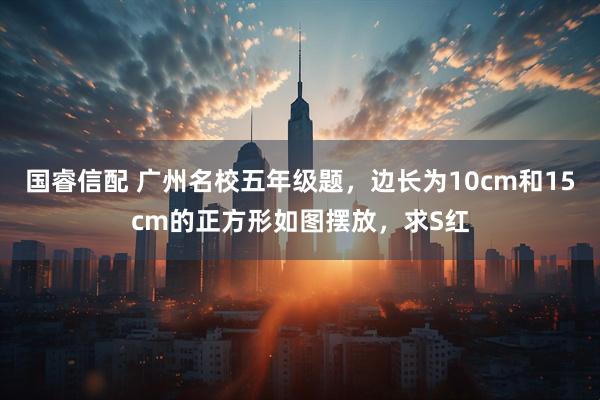国睿信配 广州名校五年级题，边长为10cm和15cm的正方形如图摆放，求S红